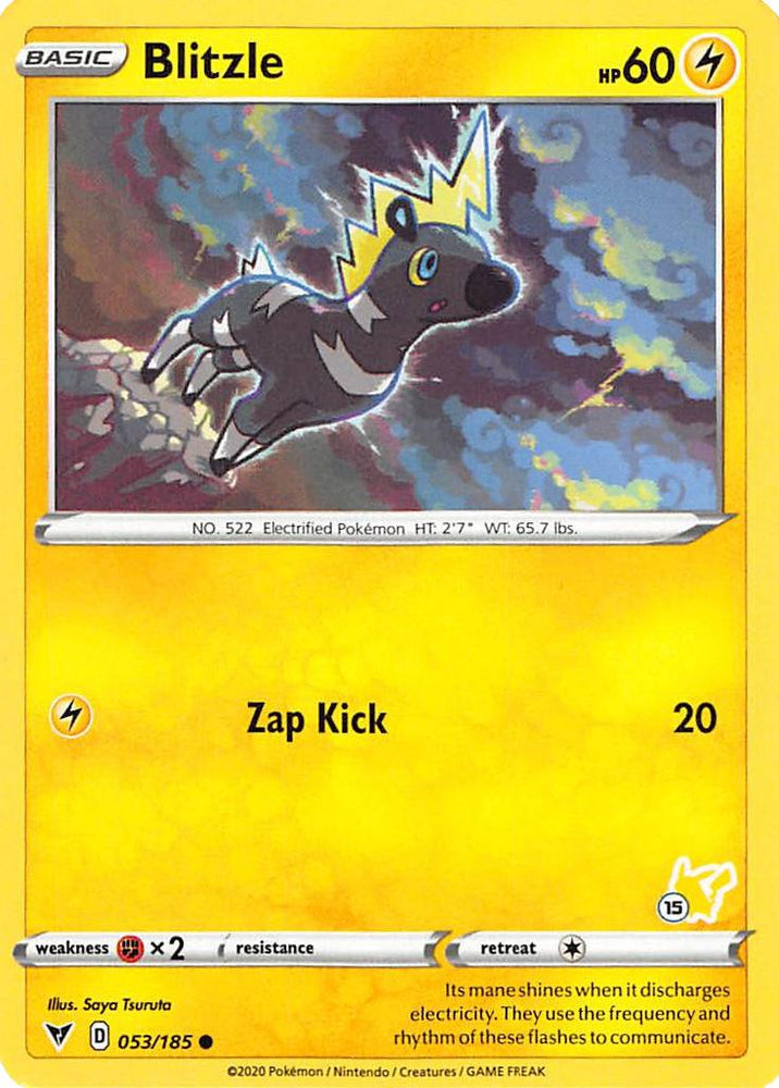 Blitzle (053/185) (Tampon Pikachu #15) [Battle Academy 2022]