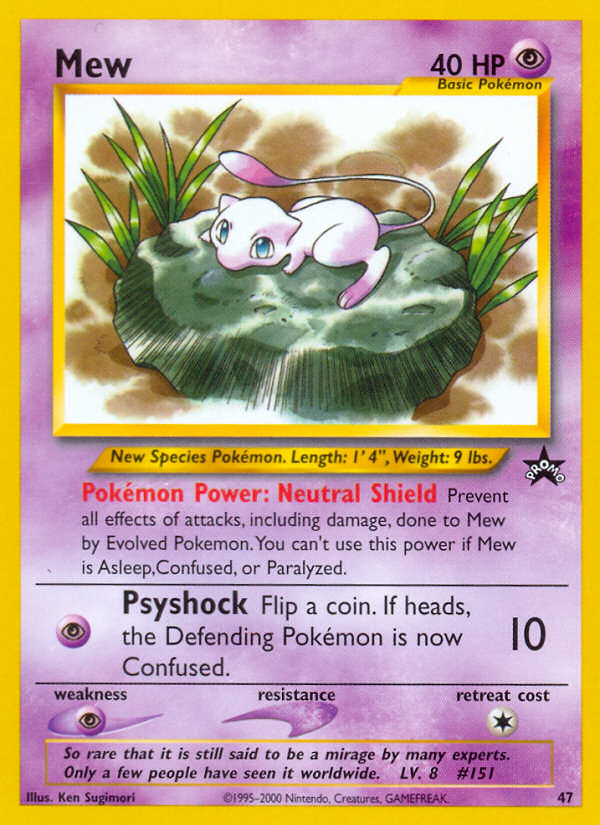 Mew (47) [Wizards : Black Star Promos] 