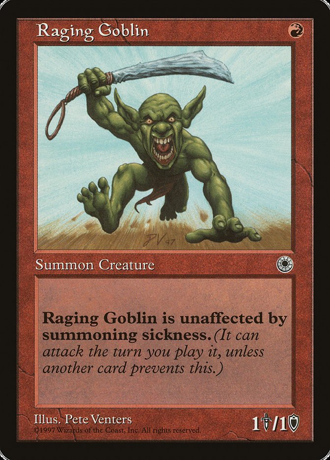 Raging Goblin (No Flavor Text) [Portail] 