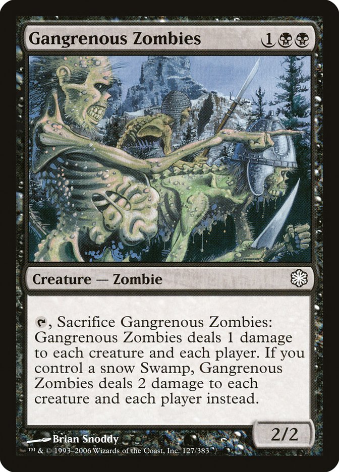 Zombies gangréneux [Decks thématiques Vague de froid] 