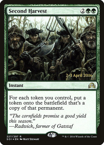 Second Harvest (Prerelease) [Shadows over Innistrad Prerelease Promos]