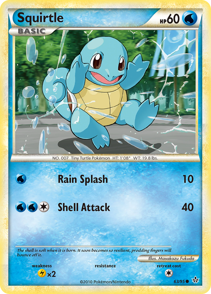 Squirtle (63/95) [HeartGold &amp; SoulSilver: Unleashed] 