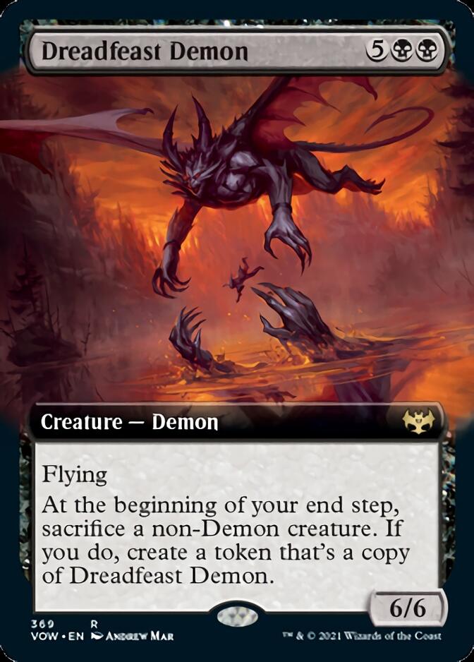 Dreadfeast Demon (Extendido) [Innistrad: Crimson Vow] 