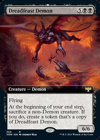 Dreadfeast Demon (Extendido) [Innistrad: Crimson Vow] 