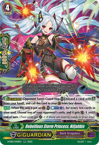 Rebellious Storm Princess, Niljahbis (D-PS01/040EN) [P Clan Collection 2022]