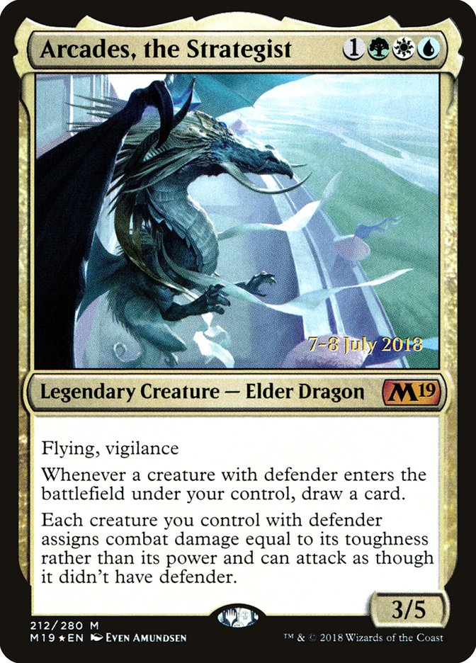 Arcades, the Strategist  (Prerelease) [Core Set 2019 Prerelease Promos]