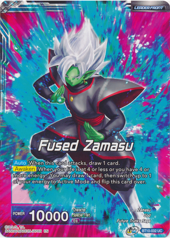 Fused Zamasu // Fused Zamasu, Divine Ruinbringer (BT10-032) [Promociones preliminares de Rise of the Unison Warrior] 