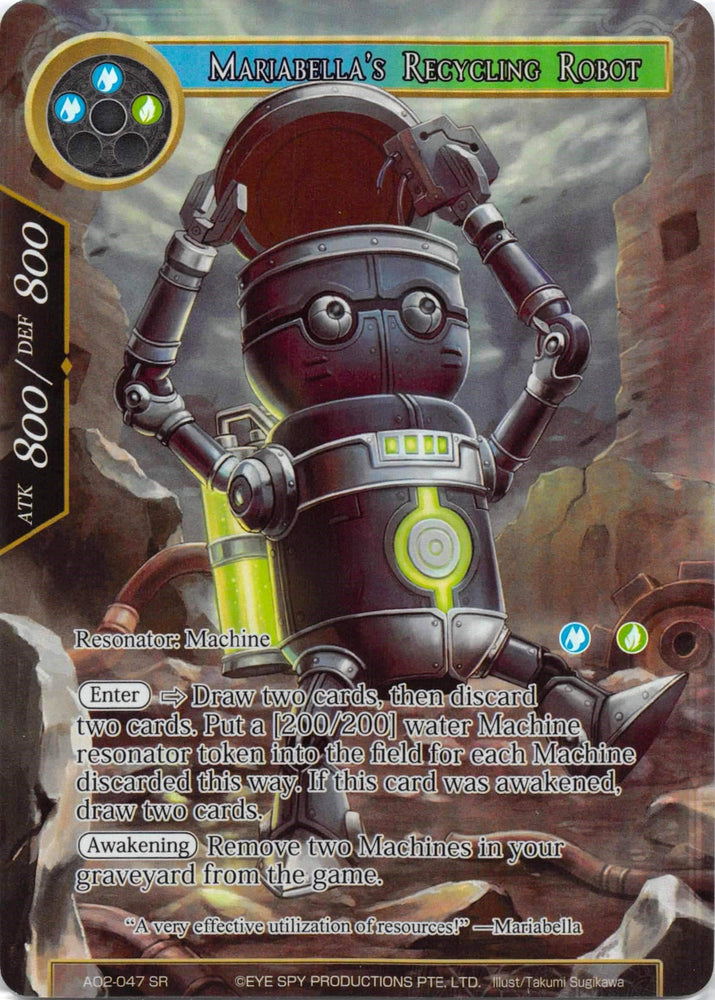 Mariabella's Recycling Robot (Full Art) (AO2-047) [Alice Origin II]