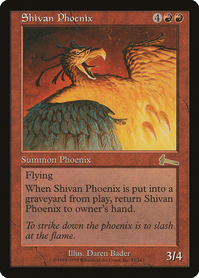 Shivan Phoenix [Héritage d'Urza] 