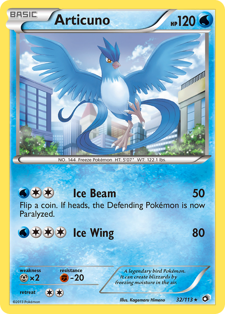 Articuno (32/113) [Blanco y negro: Tesoros legendarios] 