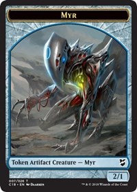 Myr (007) // Construct (020) Token de doble cara [Tokens de Commander 2018] 