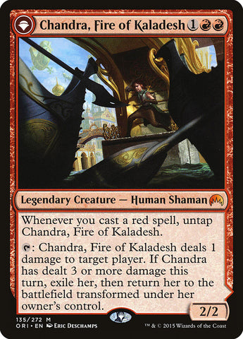 Chandra, fuego de Kaladesh // Chandra, llama rugiente [Orígenes mágicos]