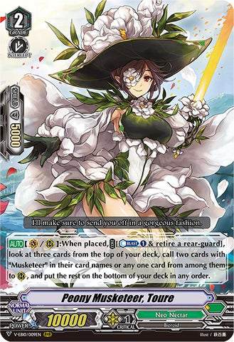 Peony Musketeer, Toure (V-EB10/009EN) [The Mysterious Fortune]