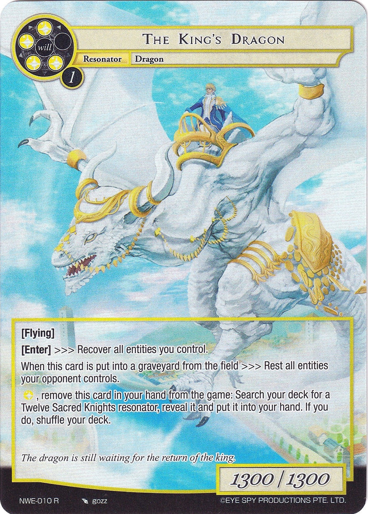 The King's Dragon (Full Art) (NWE-010 R) [A New World Emerges]