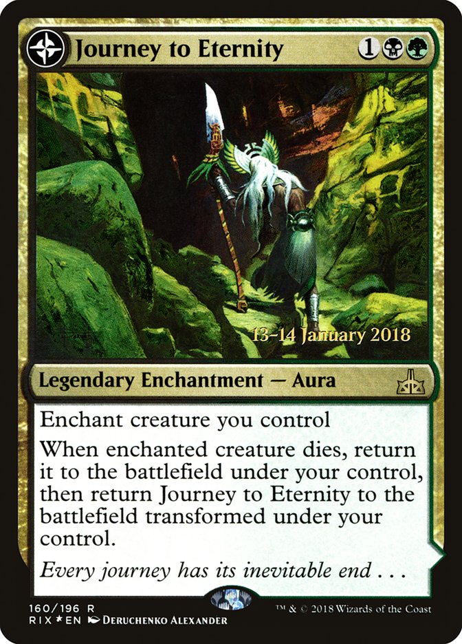 Journey to Eternity // Atzal, Cave of Eternity (Avant-première) [Rivals of Ixalan Prerelease Promos] 