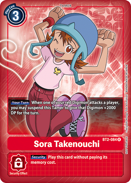 Sora Takenouchi [BT2-084] (Promoción Buy-A-Box) [Promociones especiales de lanzamiento de Booster Ver.1.0] 
