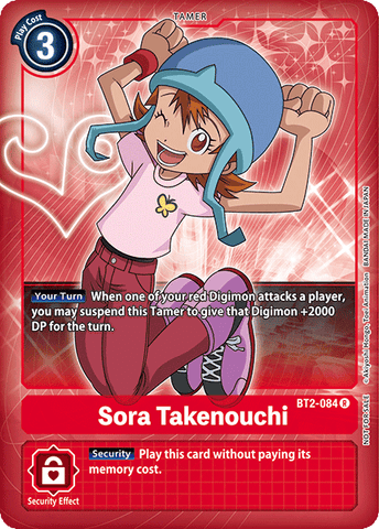 Sora Takenouchi [BT2-084] (Buy-A-Box Promo) [Release Special Booster Ver.1.0 Promos]
