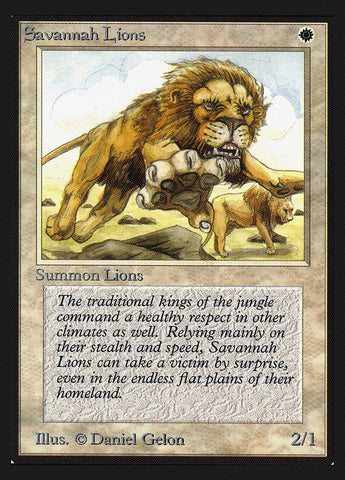 Savannah Lions (IE) [Intl. Edition collector] 