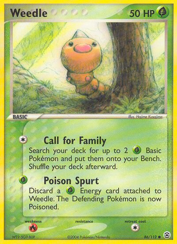 Weedle (86/112) [EX: FireRed &amp; LeafGreen] 