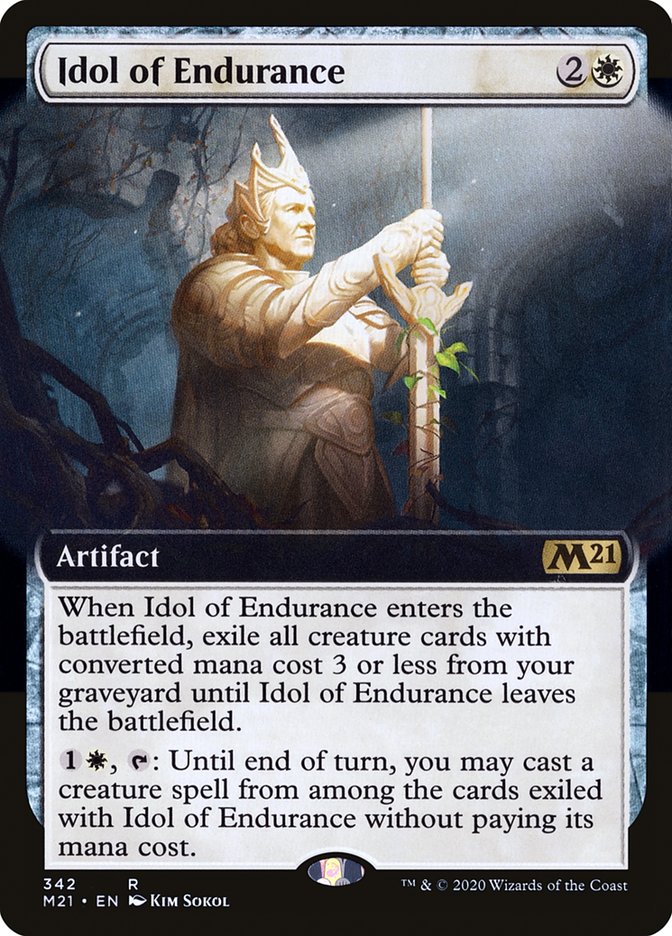 Idole d'endurance (art étendu) [Core Set 2021] 