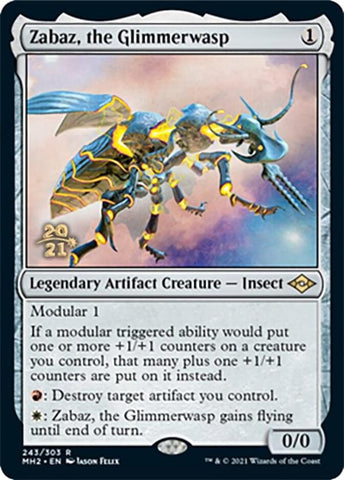 Zabaz, the Glimmerwasp [Promociones de presentación de Modern Horizons 2] 