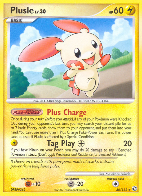 Plusle (36/132) [Diamant &amp; Perle : Merveilles secrètes] 