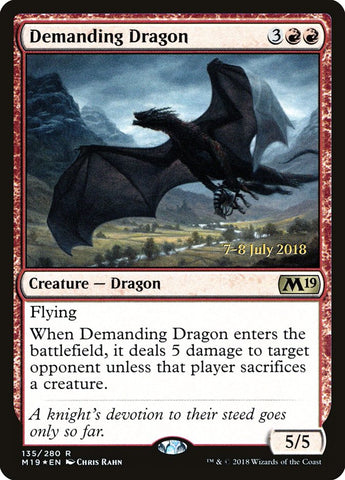 Demanding Dragon  (Prerelease) [Core Set 2019 Prerelease Promos]