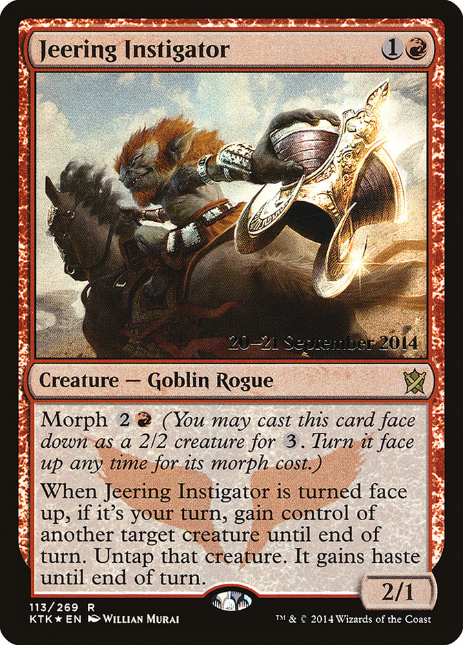 Jeering Instigator  (Prerelease) [Khans of Tarkir Prerelease Promos]