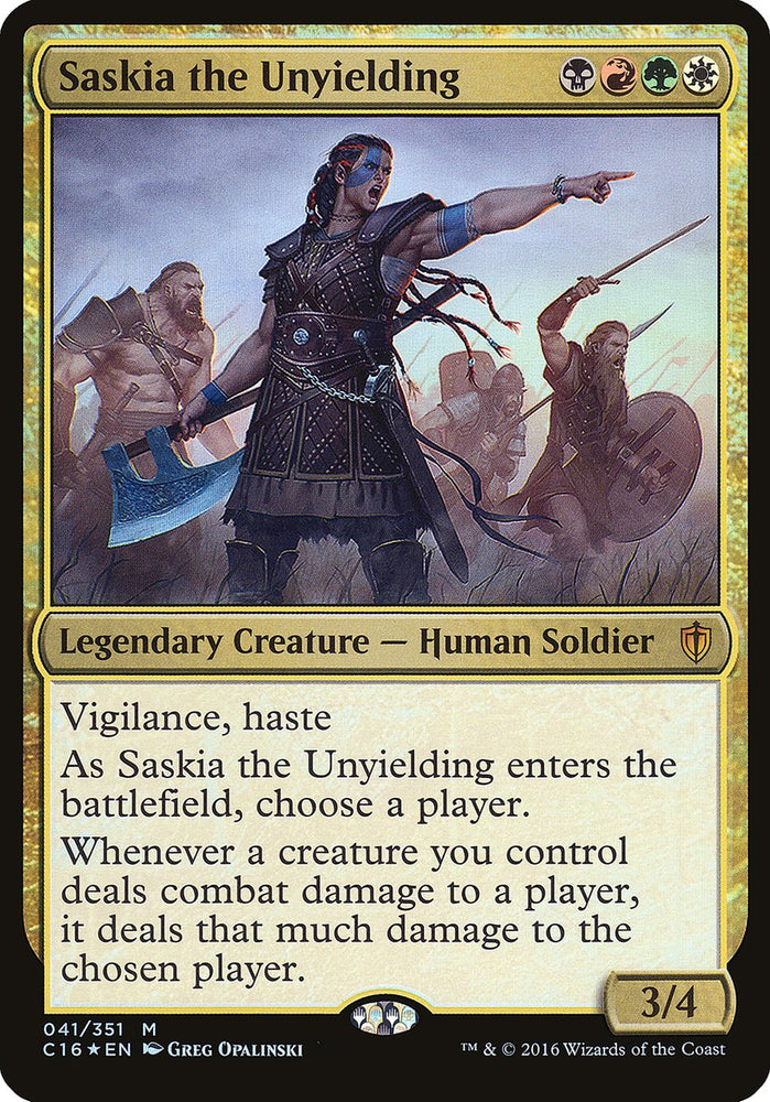 Saskia the Unyielding (Commander 2016) [Commander 2016 Oversized]