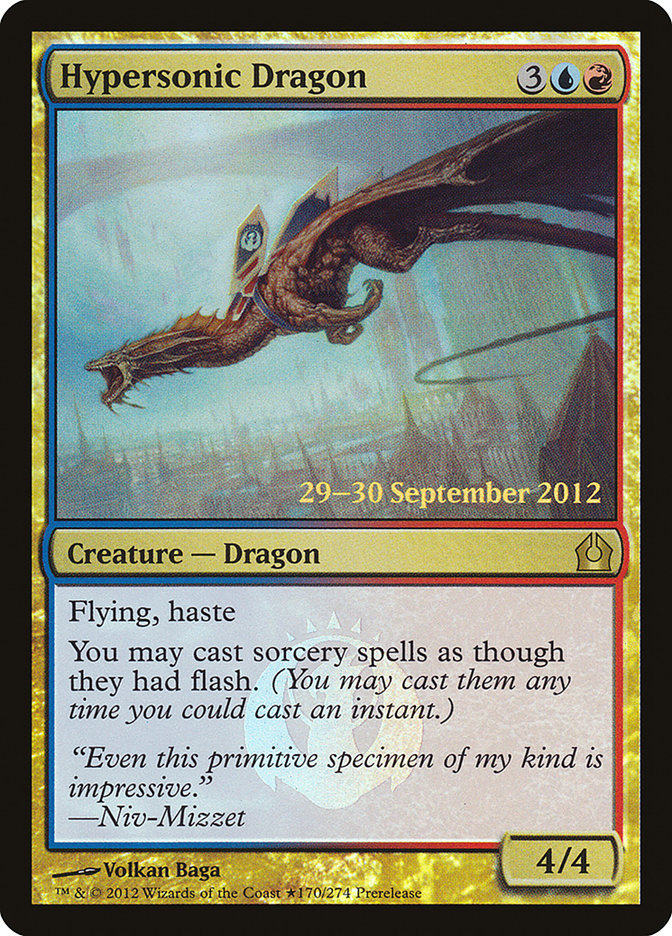 Hypersonic Dragon (Prerelease) [Return to Ravnica Prerelease Promos]