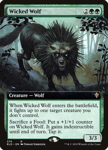 Wicked Wolf (Art étendu) [Trône d'Eldraine] 