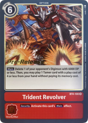 Revolver Trident [BT4-100] [Promotions de pré-sortie Great Legend] 
