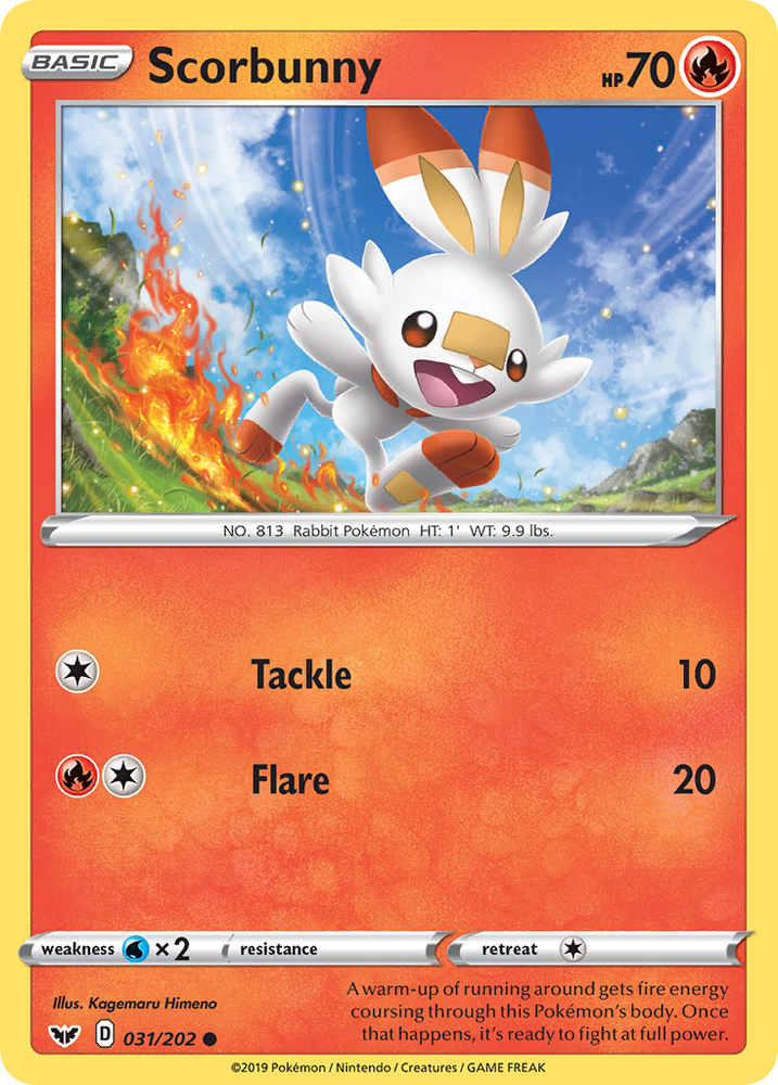 Scorbunny (31/202) [Espada y escudo: conjunto básico] 