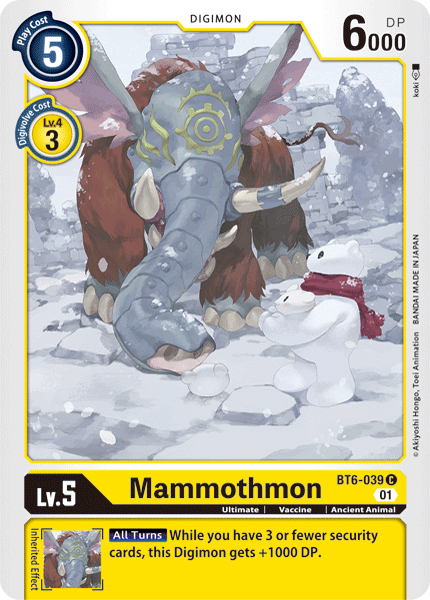 Mammothmon [BT6-039] [Doble Diamante] 