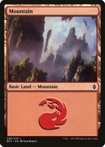 Mountain (#266a) [Battle for Zendikar]