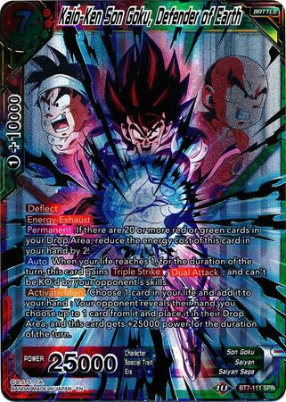 Kaio-Ken Son Goku, Défenseur de la Terre (SPR) [BT7-111] 
