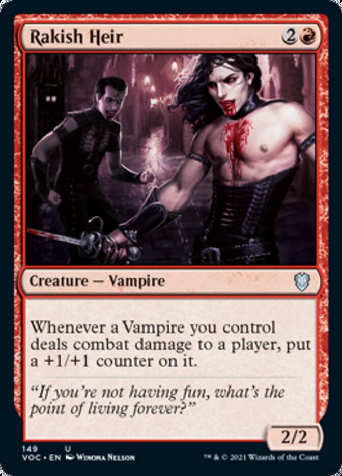 Rakish Heir [Innistrad: Crimson Vow Commander]