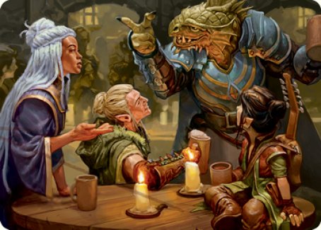 Vous vous rencontrez dans une taverne Art Card [Donjons &amp; Dragons : Aventures dans la série artistique des Royaumes Oubliés] 