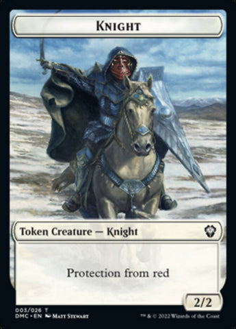 Soldier // Knight Double-sided Token [Dominaria United Tokens]