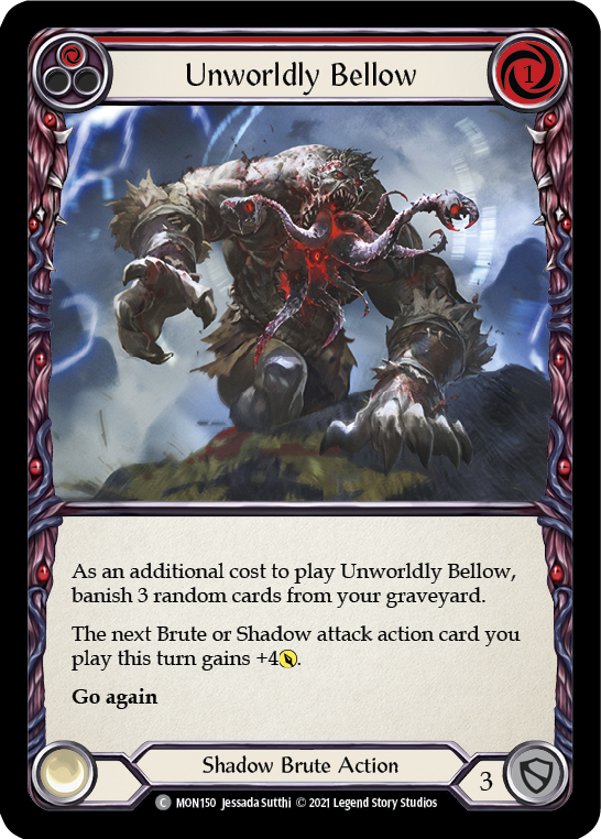 Unworldly Bellow (Rouge) [MON150-RF] 1ère édition Rainbow Foil 