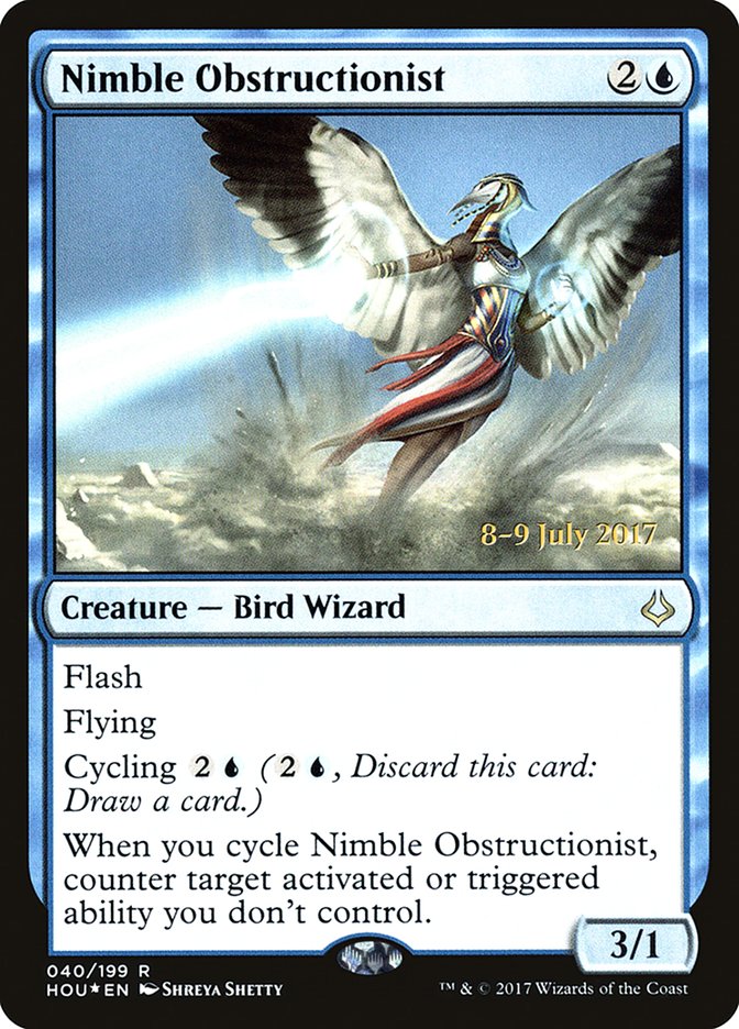 Nimble Obstructionist  (Prerelease) [Hour of Devastation Prerelease Promos]