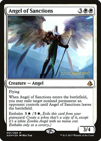 Angel of Sanctions  (Prerelease) [Amonkhet Prerelease Promos]