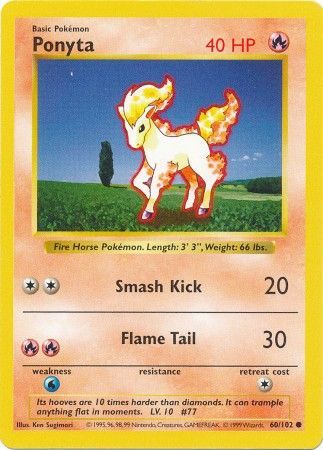 Ponyta (60/102) [Conjunto básico (sin sombras)] 