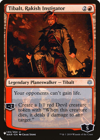 Tibalt, instigador libertino [La lista] 