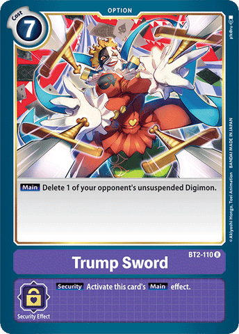 Trump Sword [BT2-110] [Lanzamiento de refuerzo Ver.1.0] 