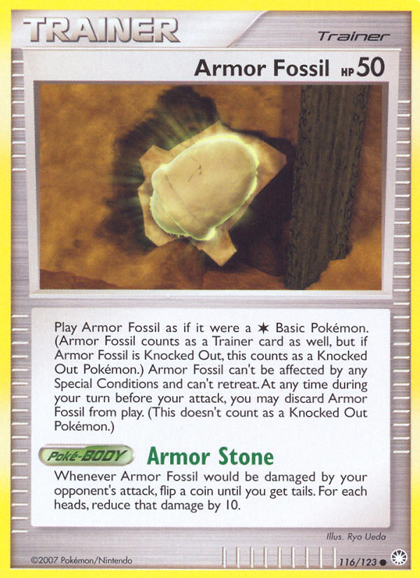 Fósil de armadura (116/123) [Diamante y perla: tesoros misteriosos] 
