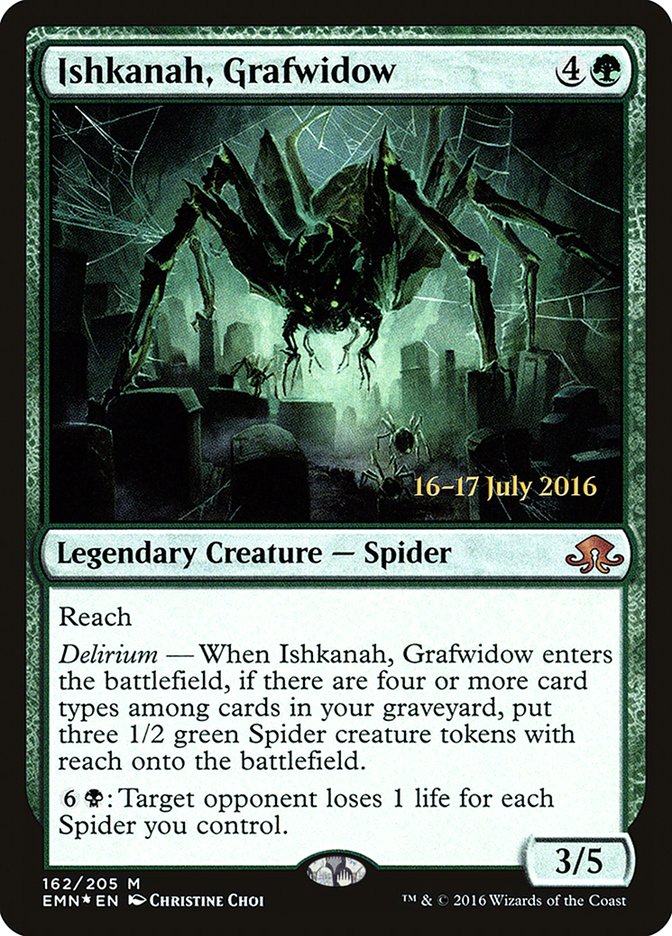 Ishkanah, Grafwidow  (Prerelease) [Eldritch Moon Prerelease Promos]