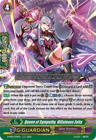 Queen of Sympathy, Villainous Evita (D-PS01/039EN) [P Clan Collection 2022]