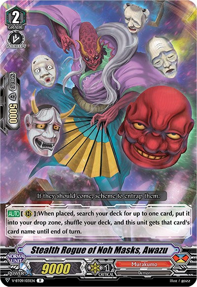 Stealth Rogue of Noh Masks, Awazu (V-BT09/031EN) [Butterfly d'Moonlight]