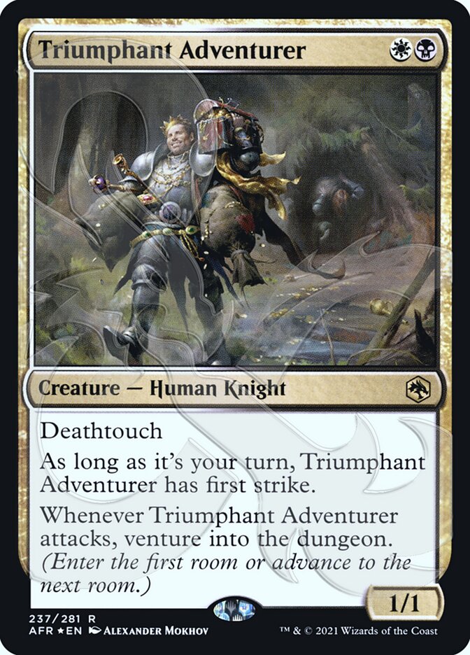 Triumphant Adventurer (Promo Ampersand) [Promociones de Dungeons &amp; Dragons: Adventures in the Forgotten Realms]